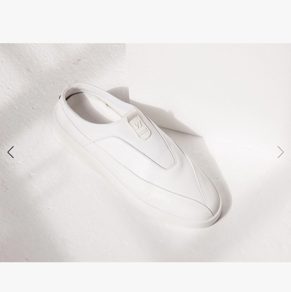 Wolf & Sheppard Cruise Tre Leather Slip On Sneakers View 3